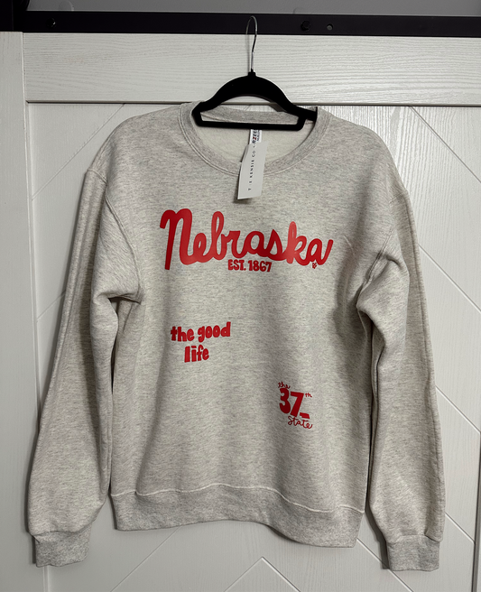 Nebraska Crewneck (Gray)