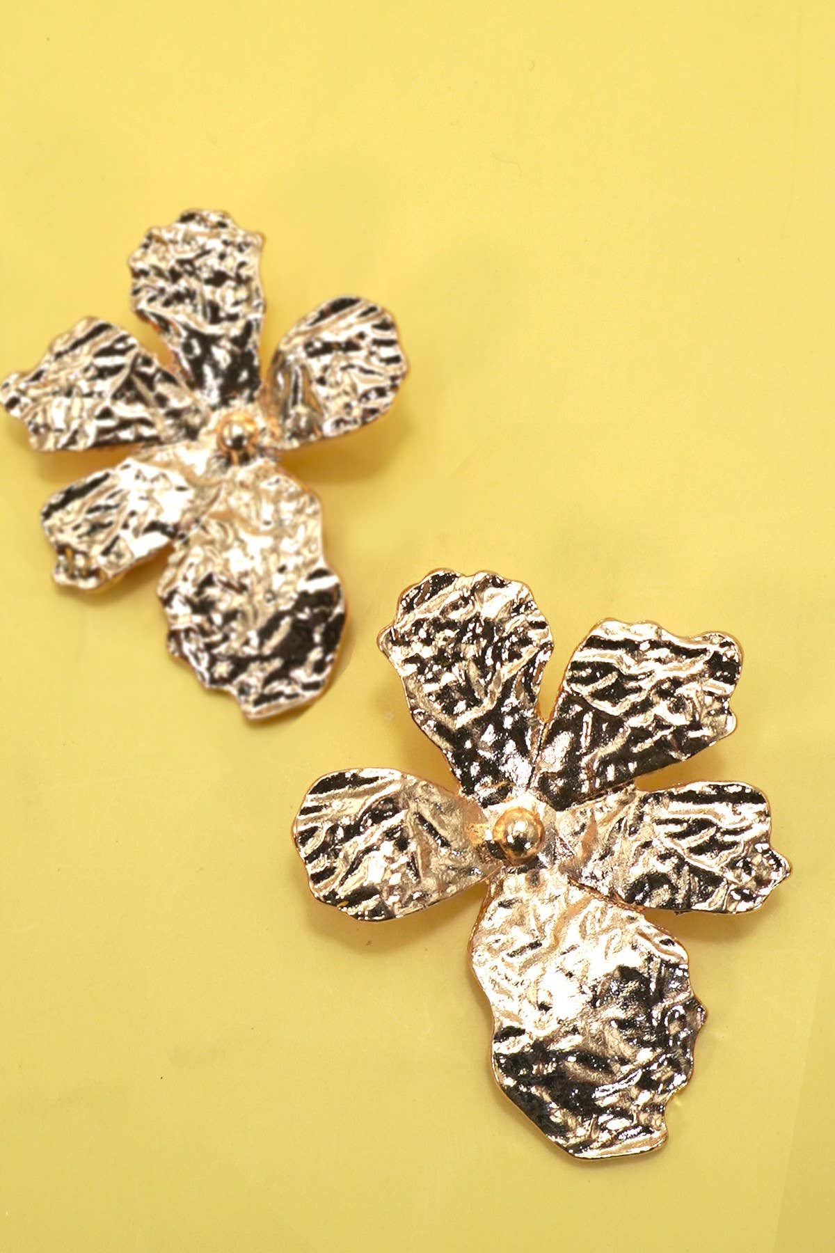 Golden Bloom Statement Earrings