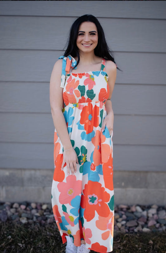 Floral Printed Dress (regular-plus sizes)