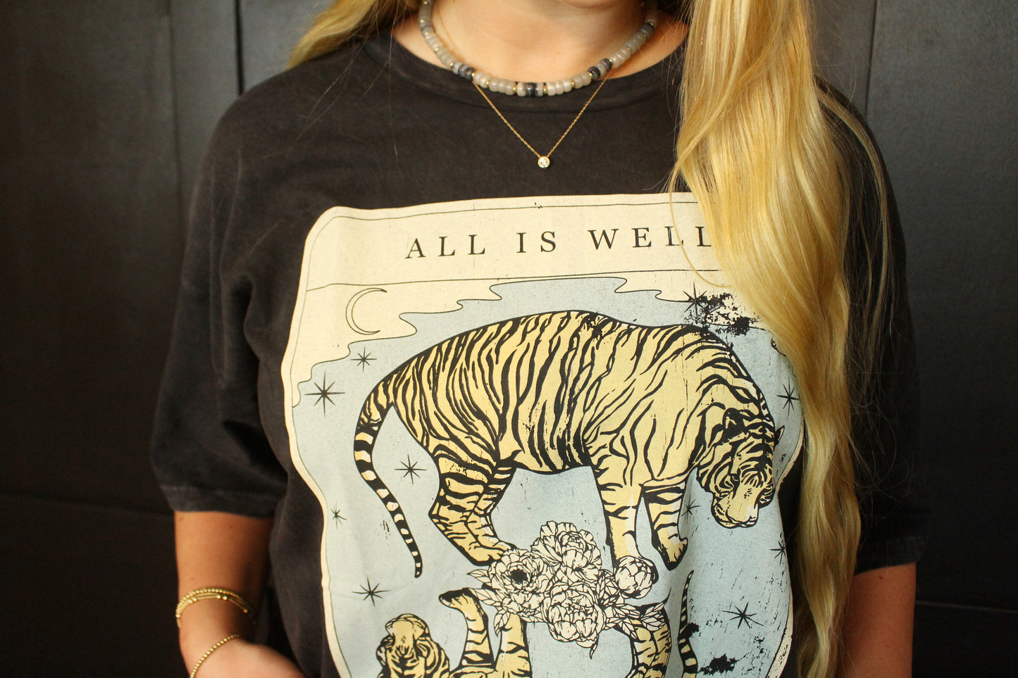 All Is Well Always Be Yourself Tarot Graphic Tee