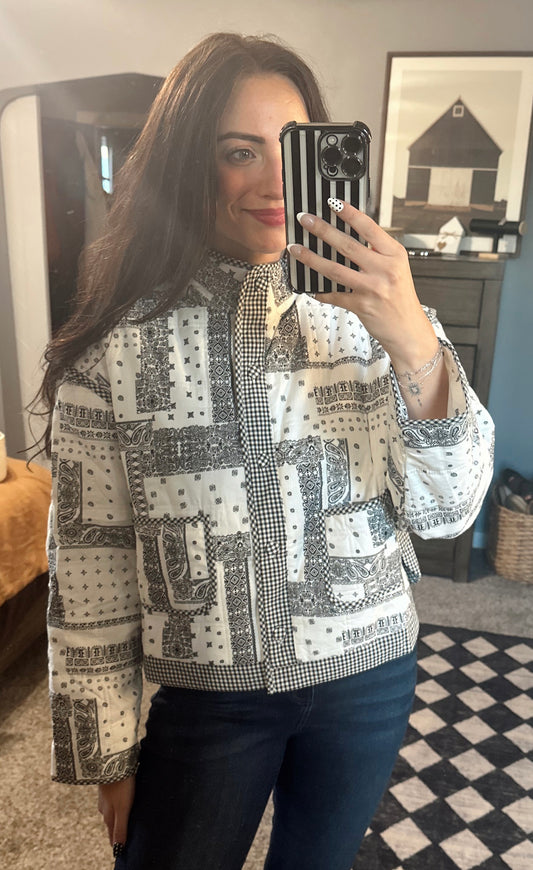 Bandana Patchwork Quilted Jacket