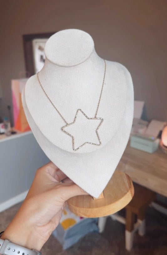 Shine Baby Star Necklace- Gold