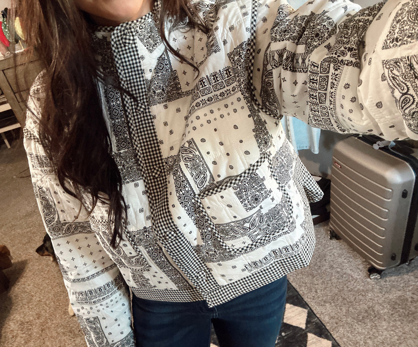 Bandana Patchwork Quilted Jacket