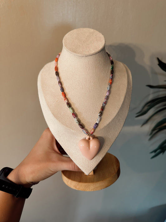 Color Pop Heart Necklace