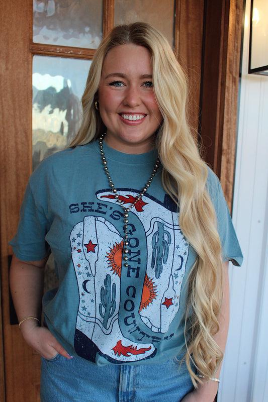 Gone Country Cowboy Boot Tee