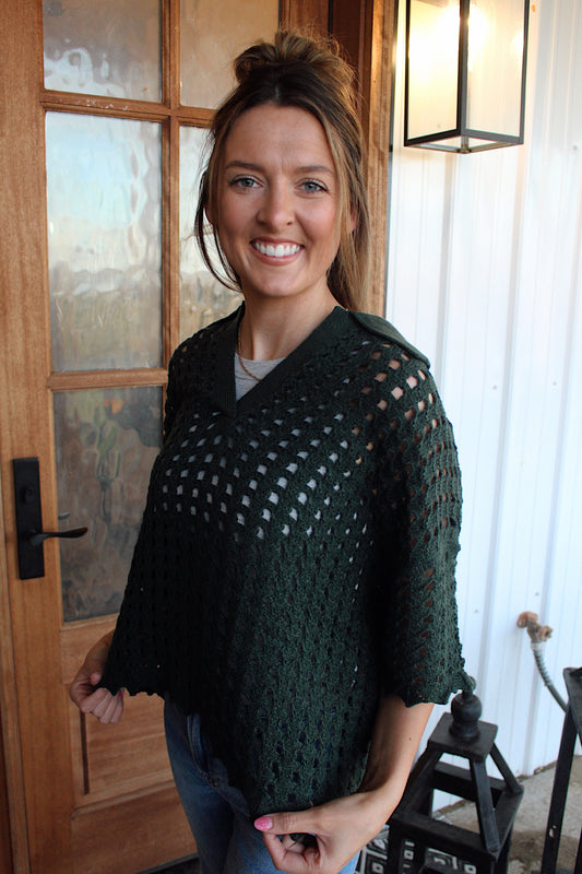 Lilly Edge Open Stitch Sweater Top