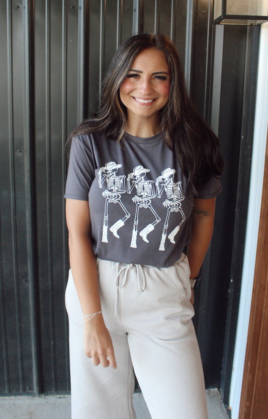 Dancing Cowboy Skeletons Tee
