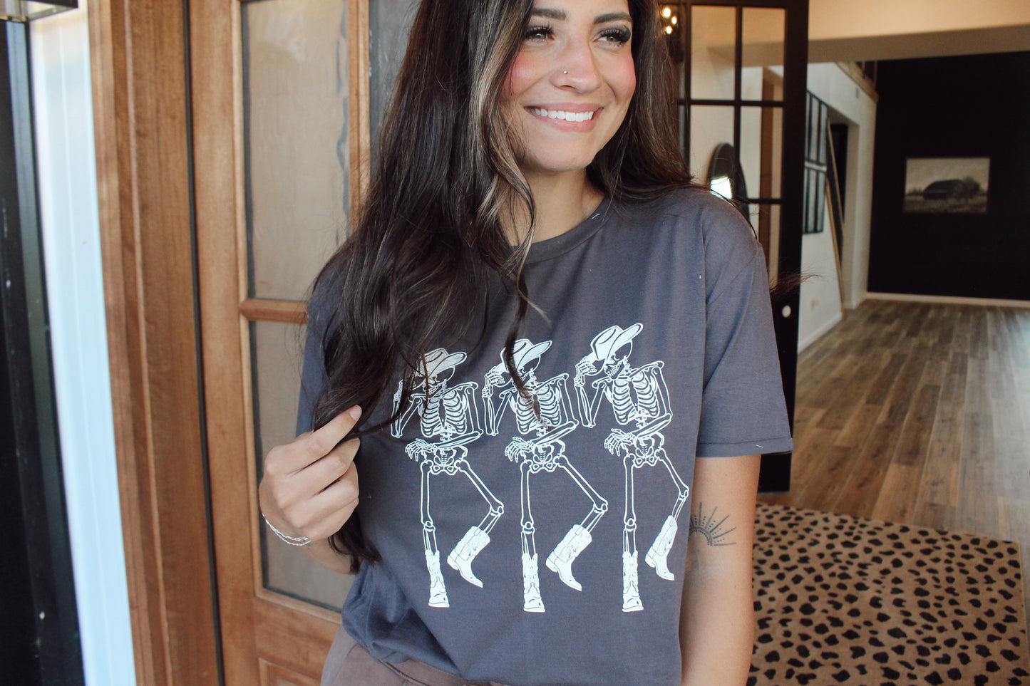 Dancing Cowboy Skeletons Tee