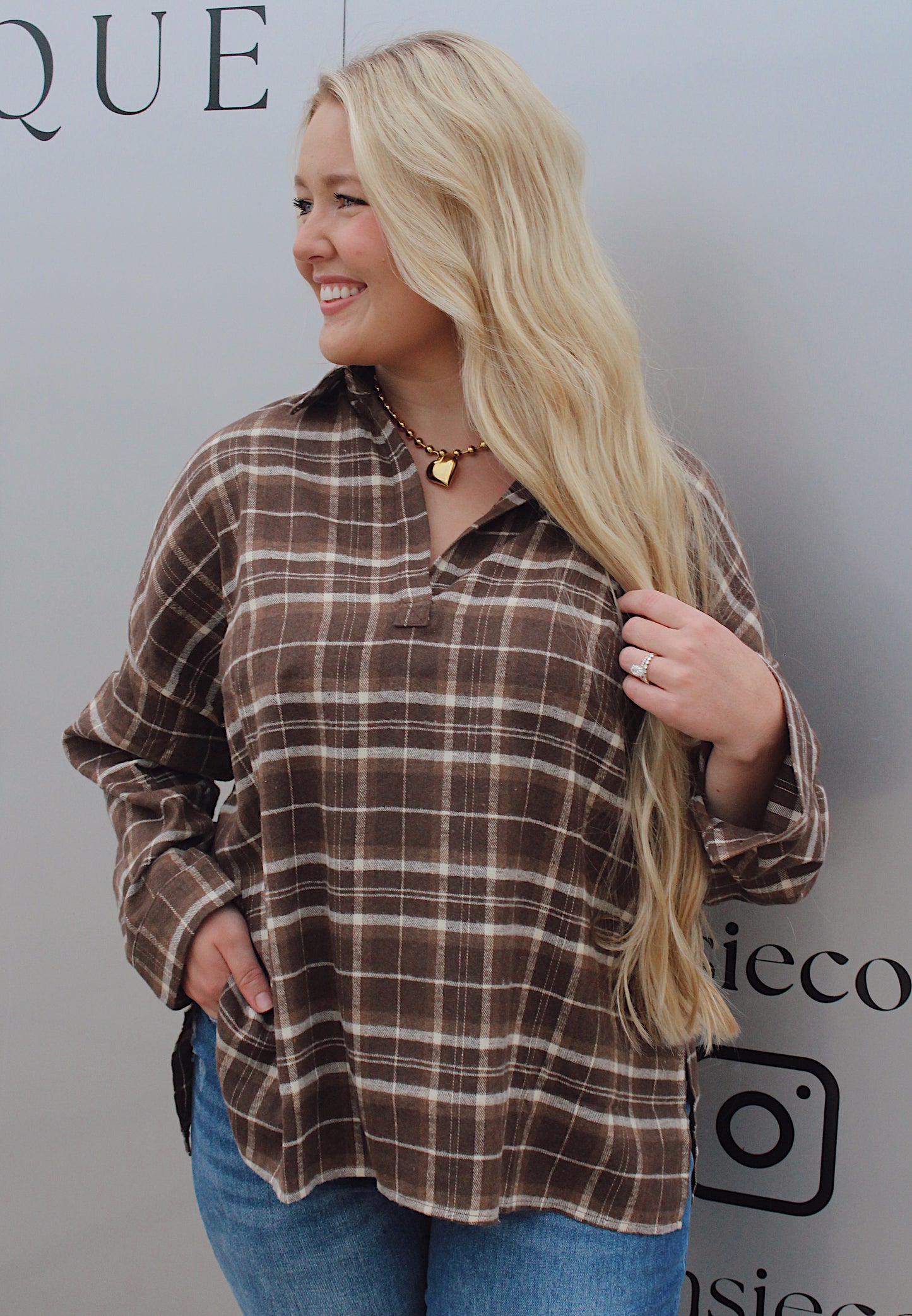 Ash Flannel : Brown