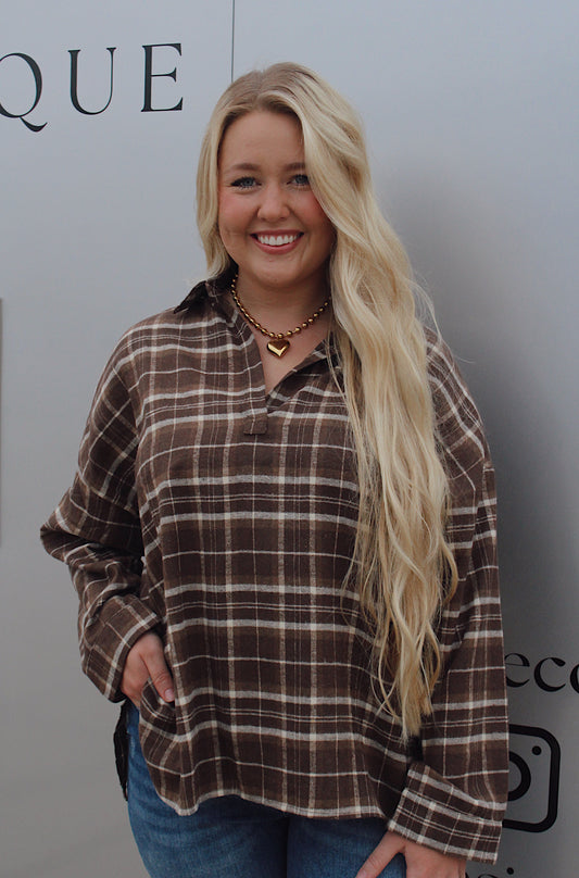 Ash Flannel : Brown