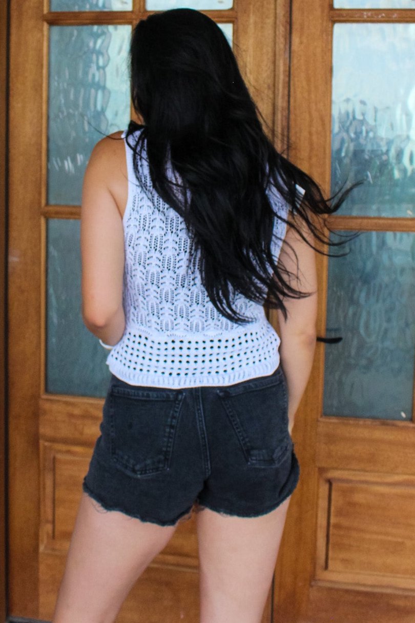 Crochet Knit Pattern Sweater Tank Top