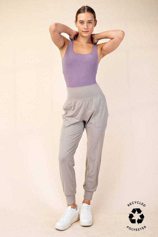Butter Soft Joggers : Stone Taupe