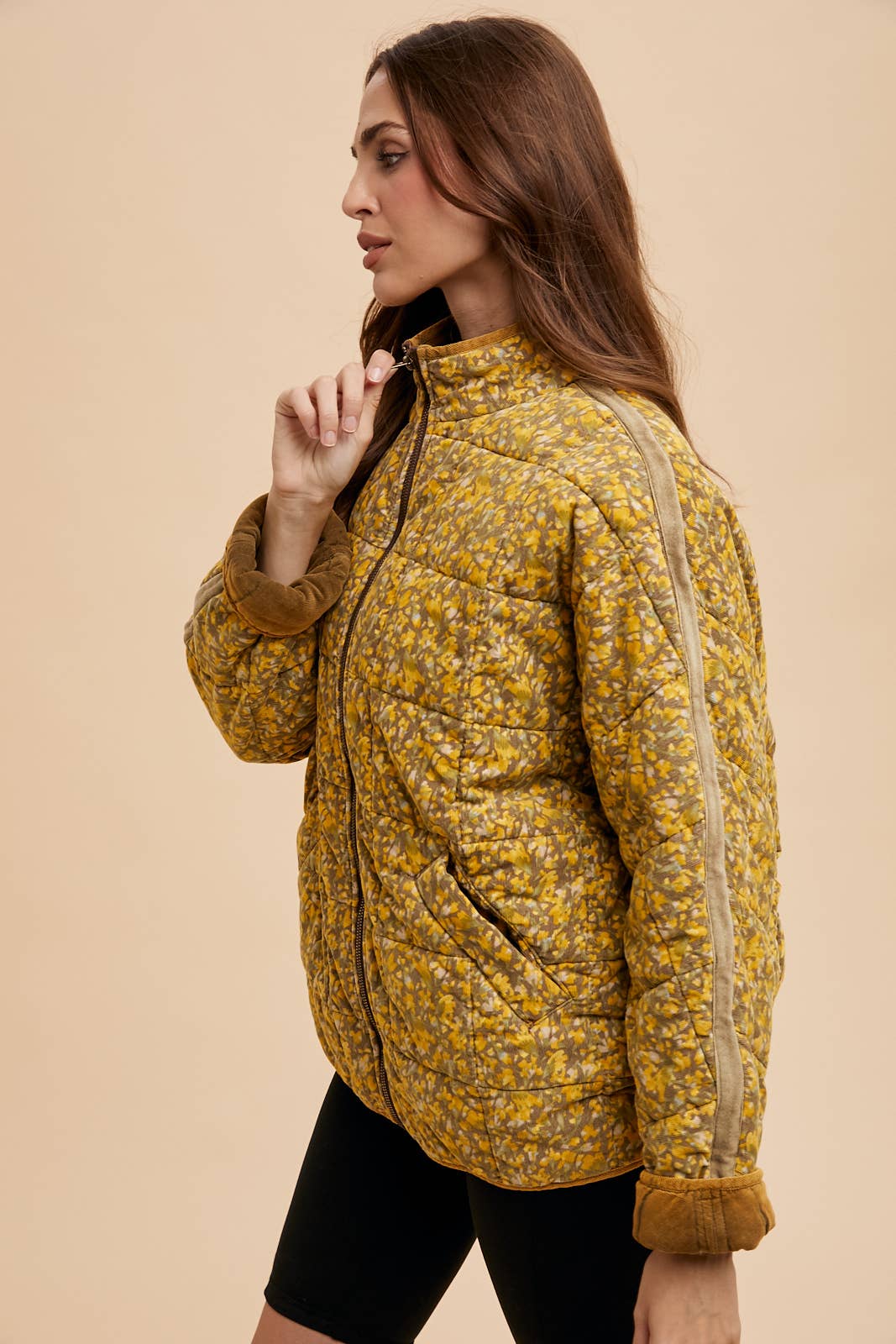 Quilted Corduroy Puffer Jacket