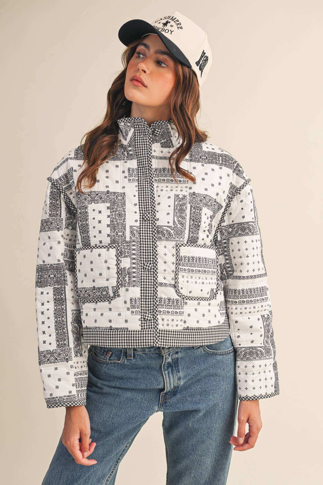 Bandana Patchwork Quilted Jacket