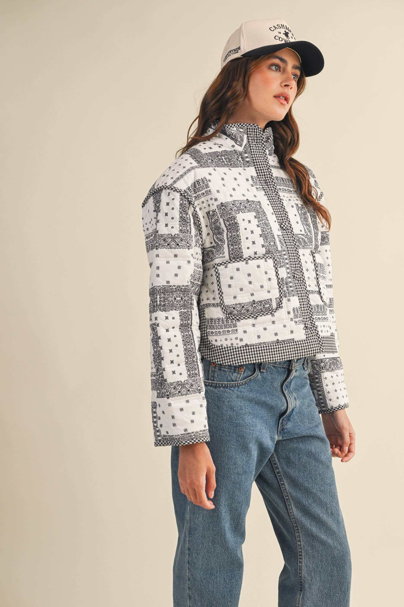Bandana Patchwork Quilted Jacket