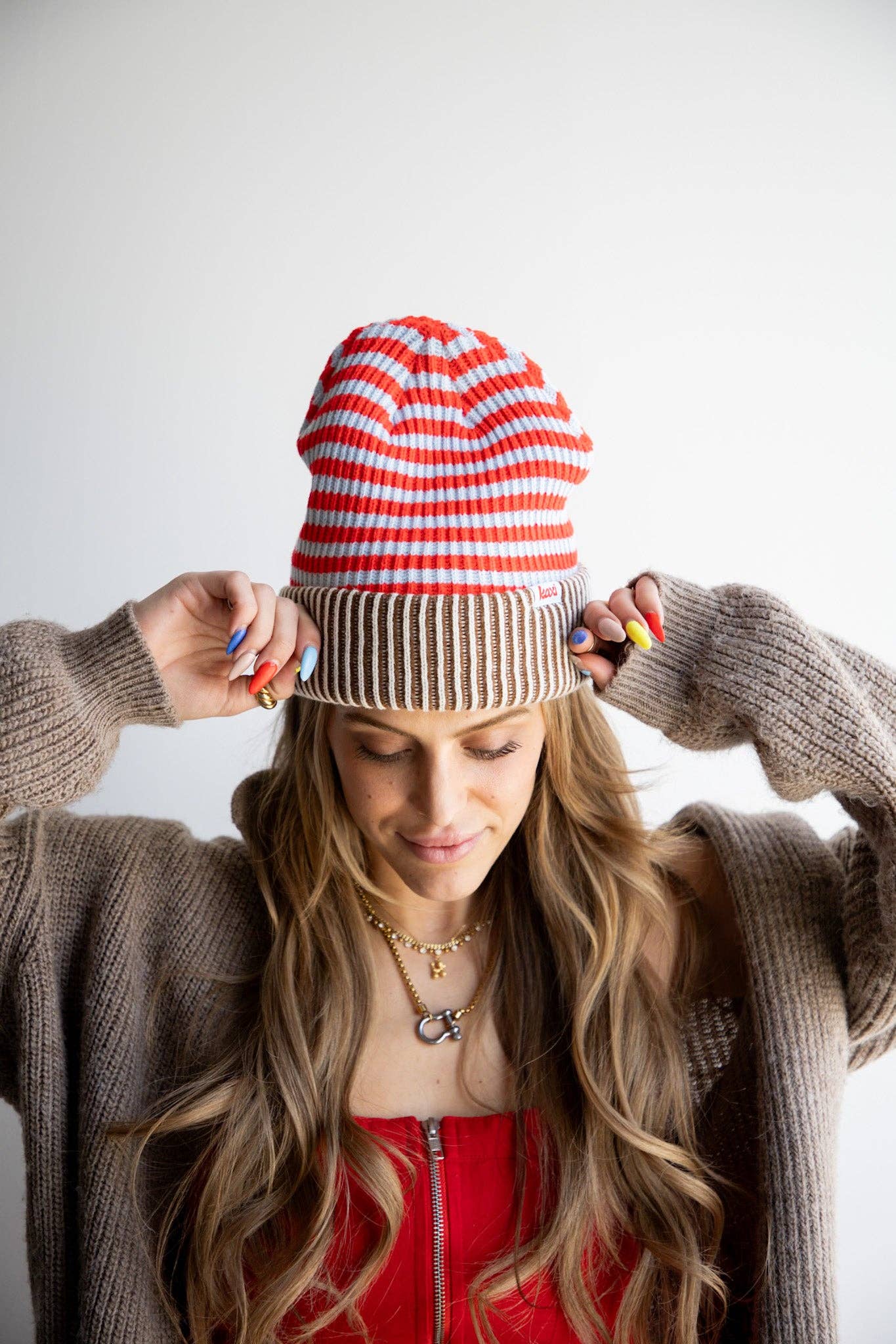 Striped Beanie