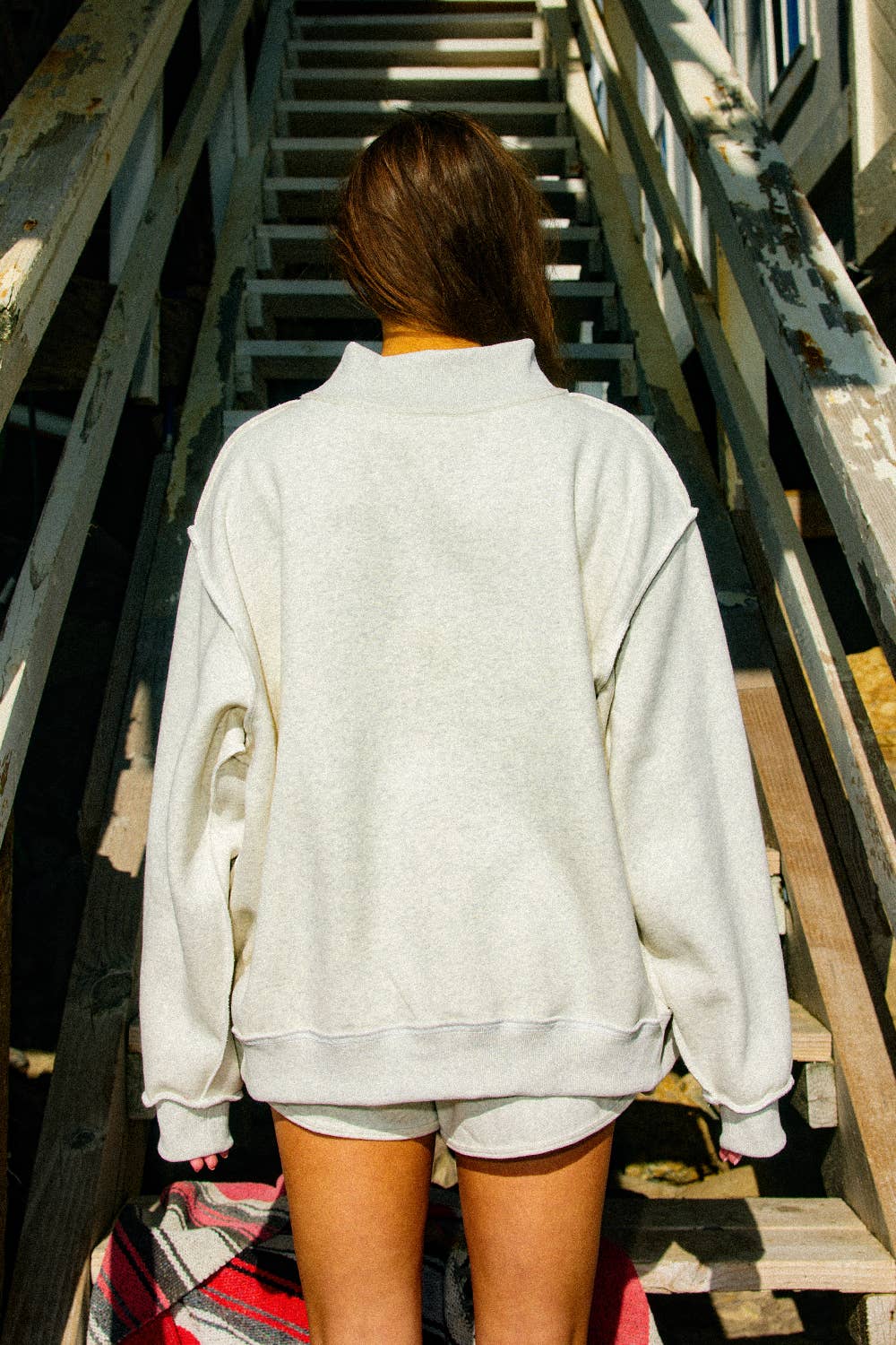 Lake Mock-Neck Sweatshirt (Reversible)