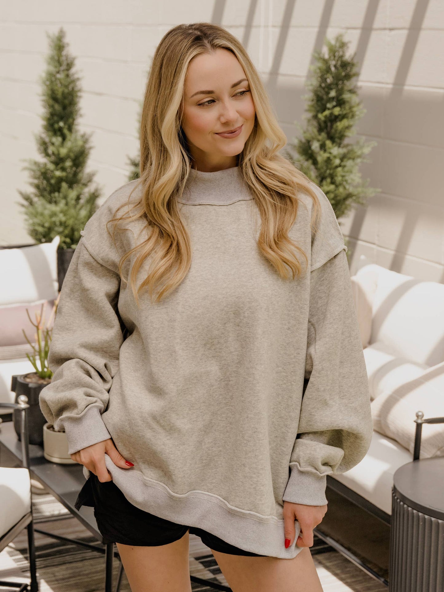 Nebraska Huskers Reversible Mock Neck Sweatshirt